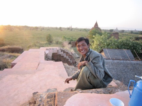 Our host at Bagan's sunset.